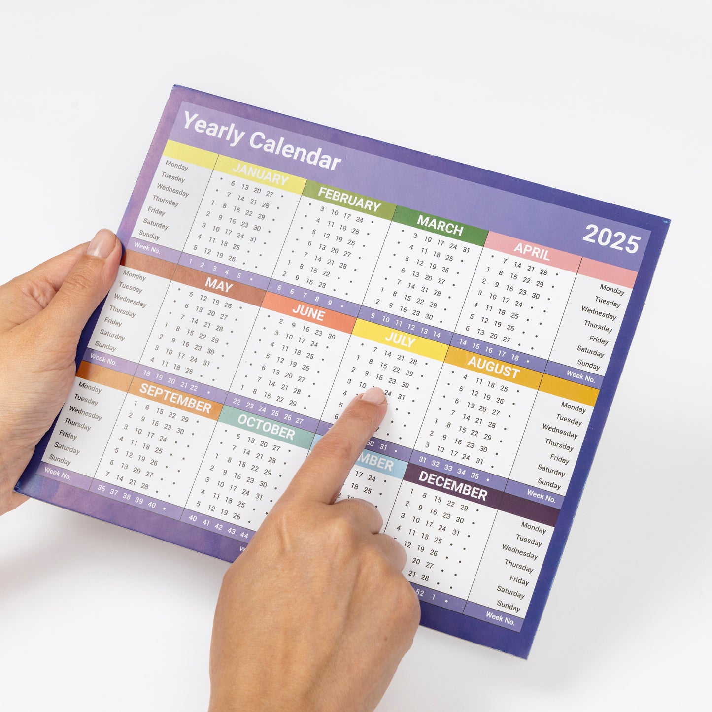 2025 Year To View Stand Up Desk Office Top Calendar Planner 24cm x 20cm