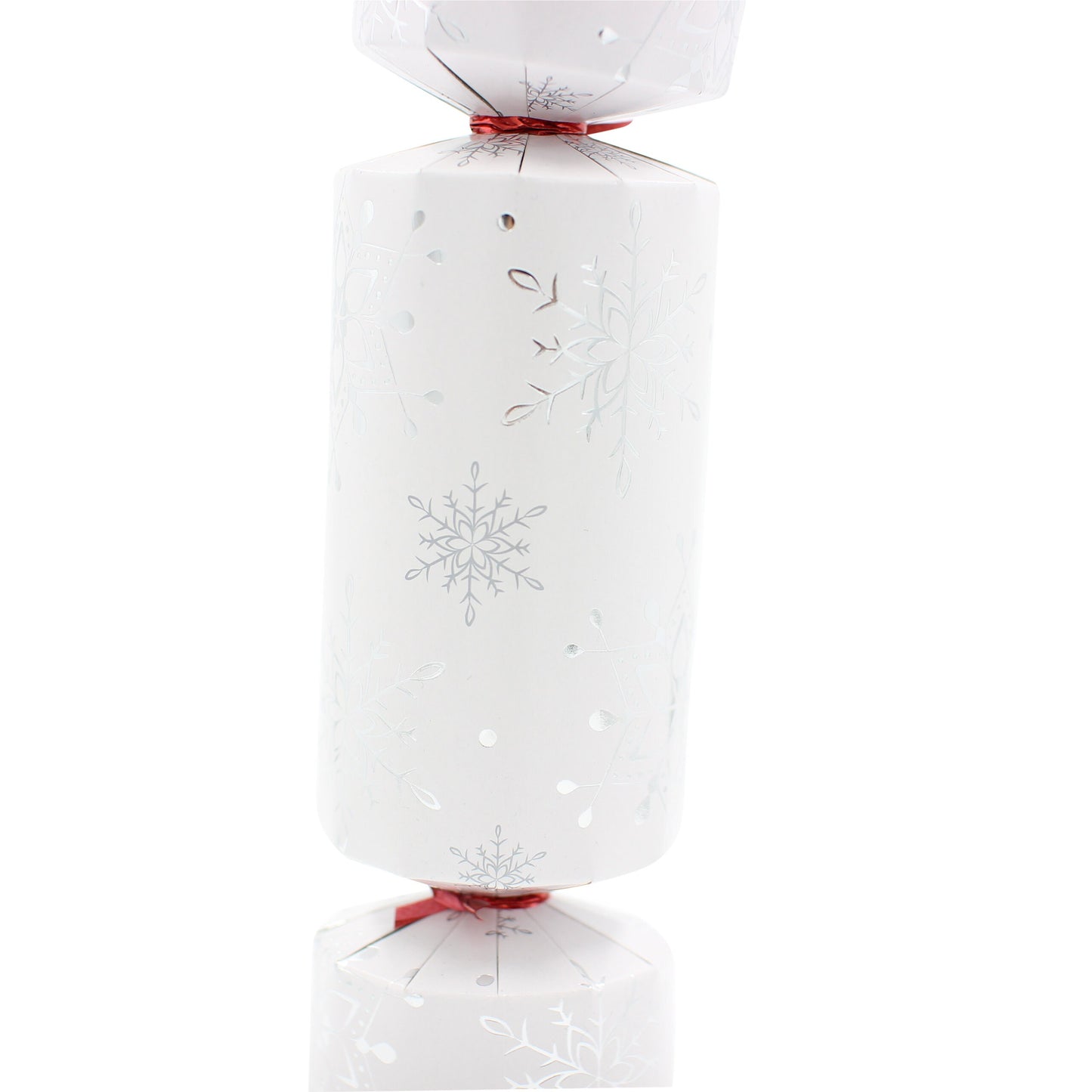 12 x Make Your Own silver Snow Flake Christmas Crackers