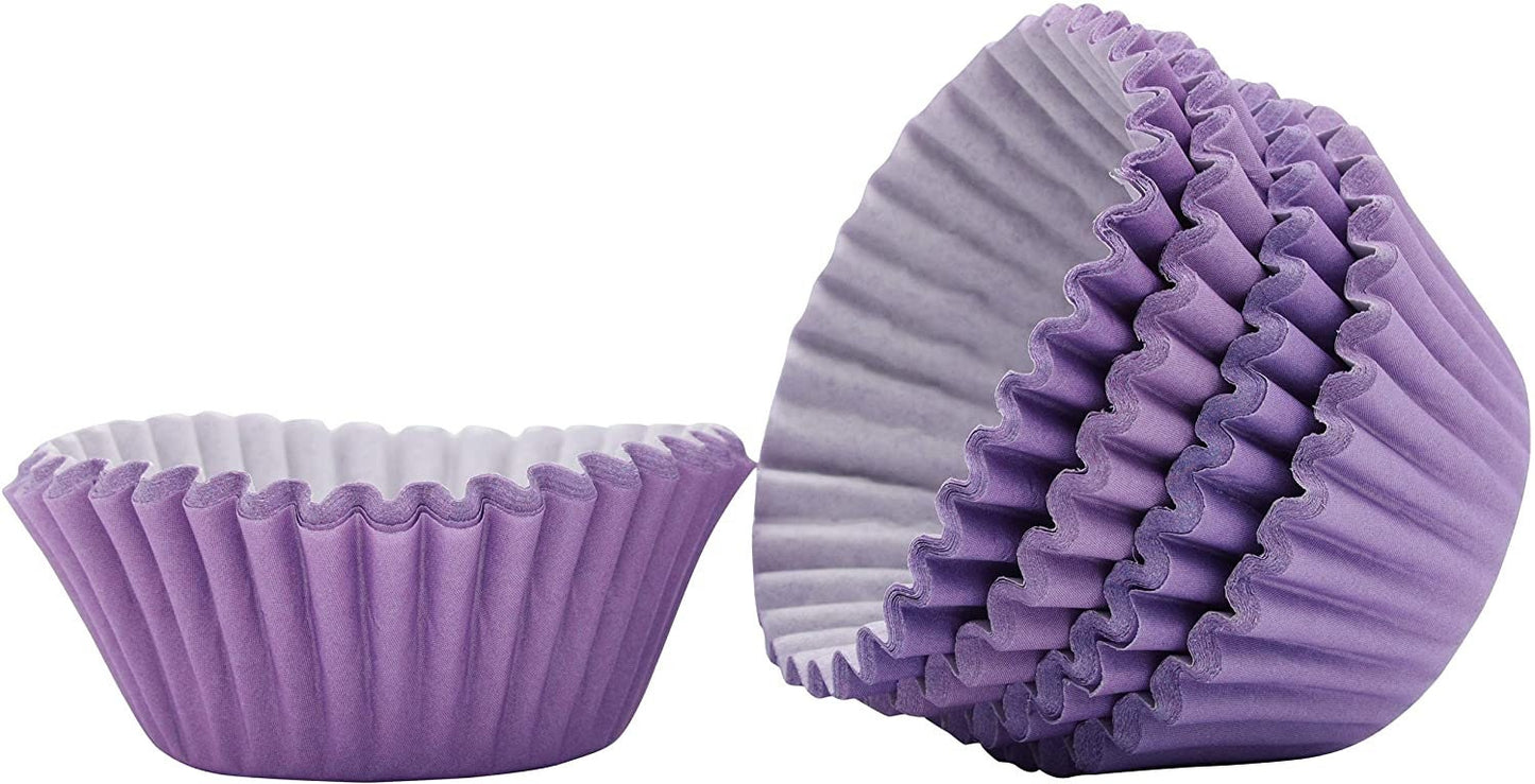Lilac Mini Cupcake Cases: 100-Count Baking Cups