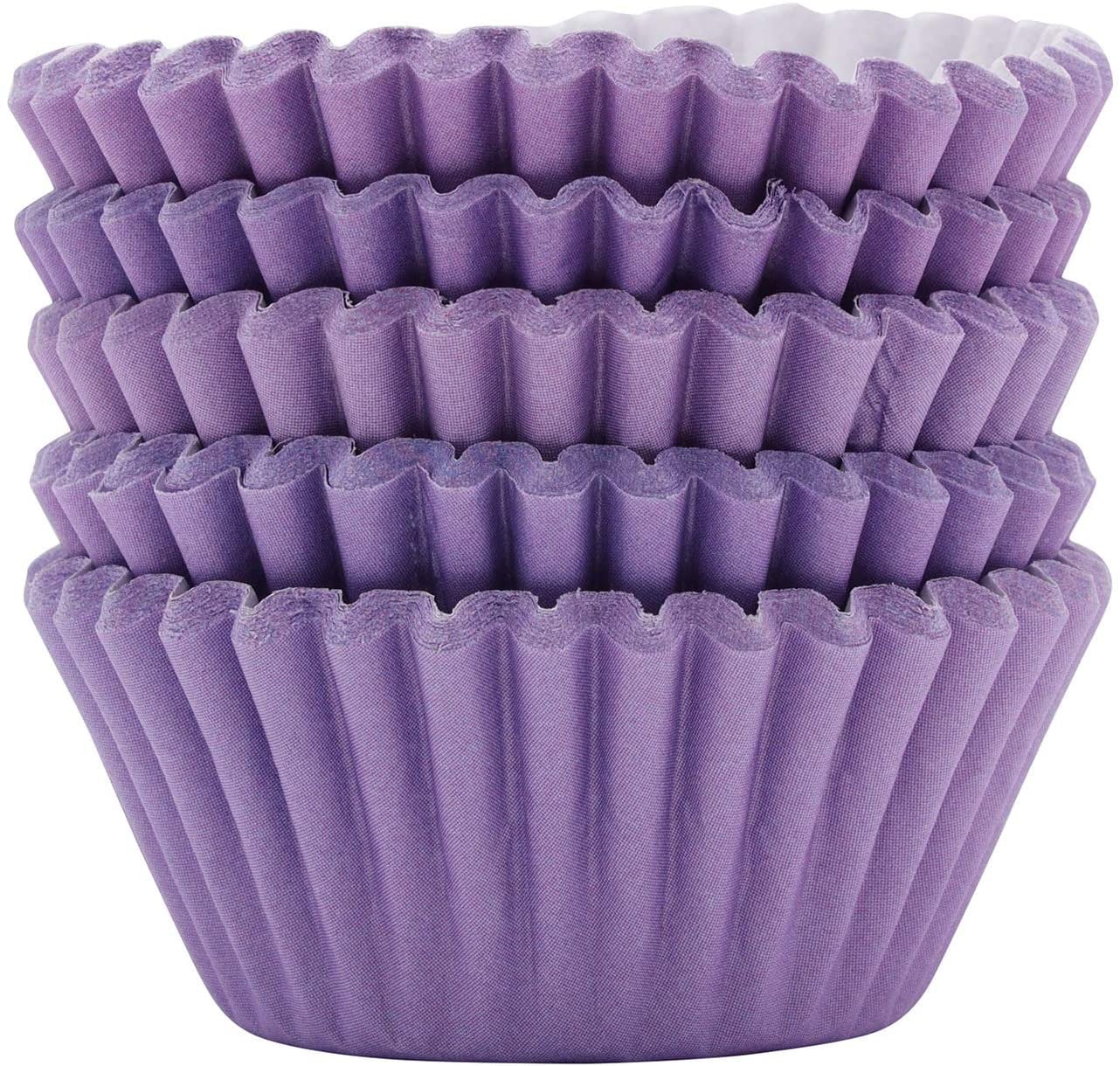 Lilac Mini Cupcake Cases: 100-Count Baking Cups
