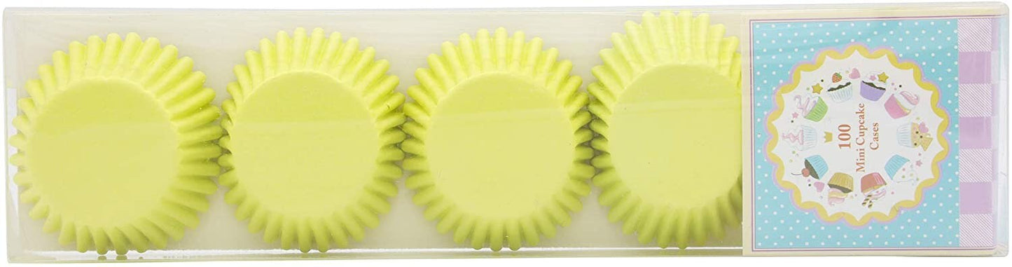 Lime Mini Cupcake Cases: Baking Cups, Pack of 100