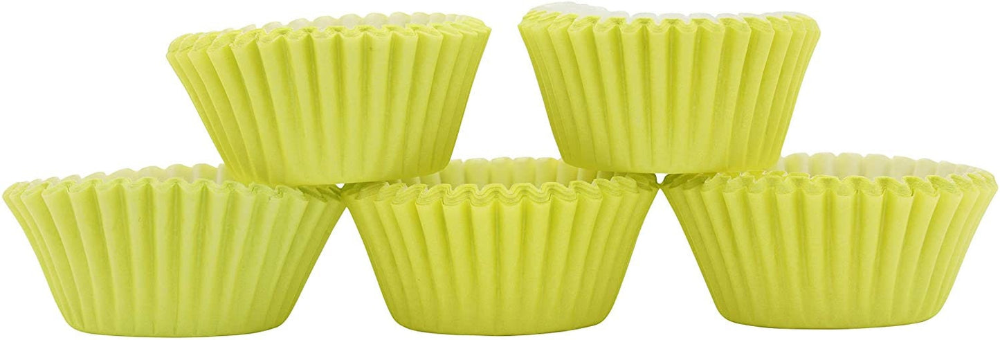 Lime Mini Cupcake Cases: Baking Cups, Pack of 100