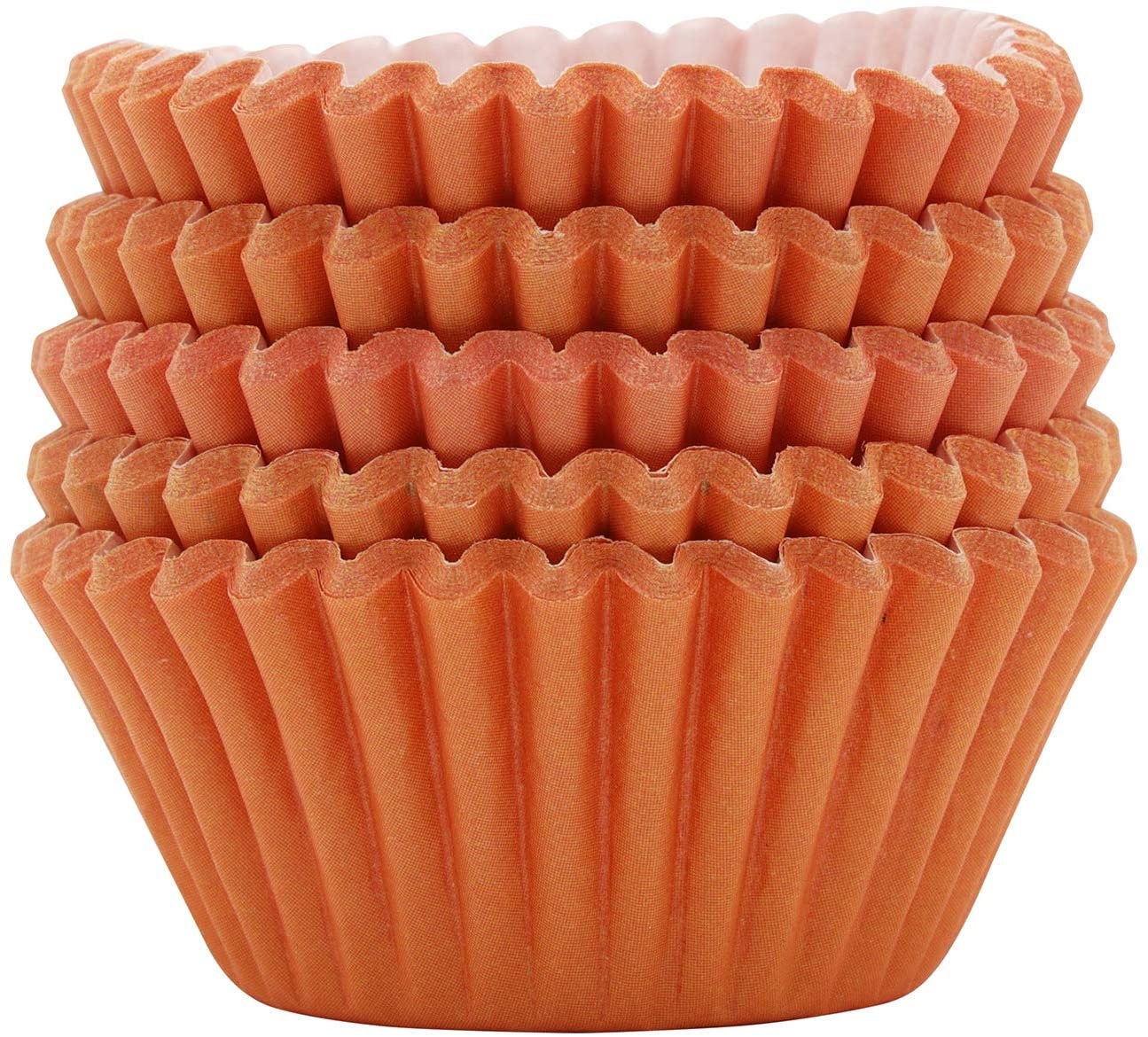 Orange Mini Cupcake Cases: 100 Baking Muffin Liners