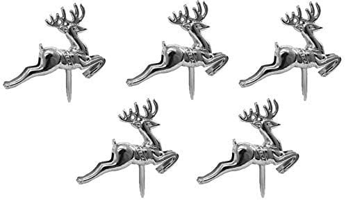 Mini Reindeer gold silver Christmas Cake topper Decorations yule log cupcake toppers