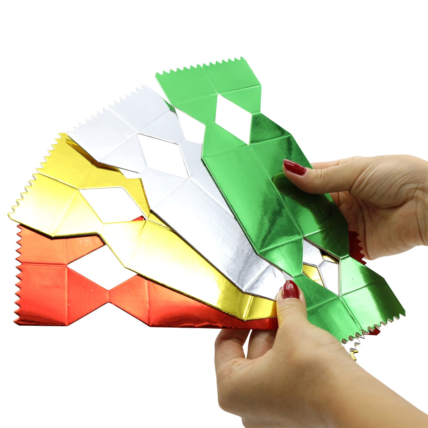 Make Your Own Advent Calendars Children Vintage Christmas Tree Decoration Foil Crackers with 1-24 Countdown Stickers Keechi & co.