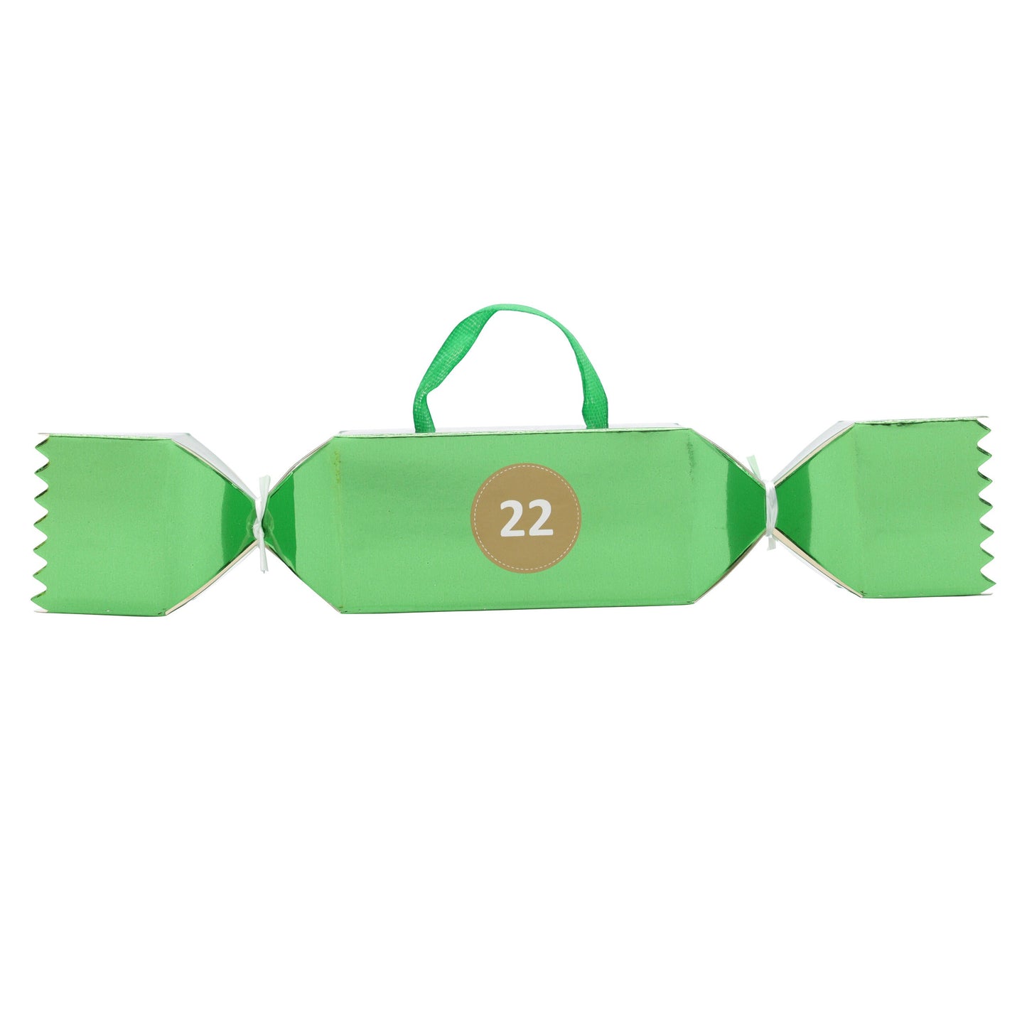 Make Your Own Advent Calendars Children Vintage Christmas Tree Decoration Foil Crackers with 1-24 Countdown Stickers Keechi & co.