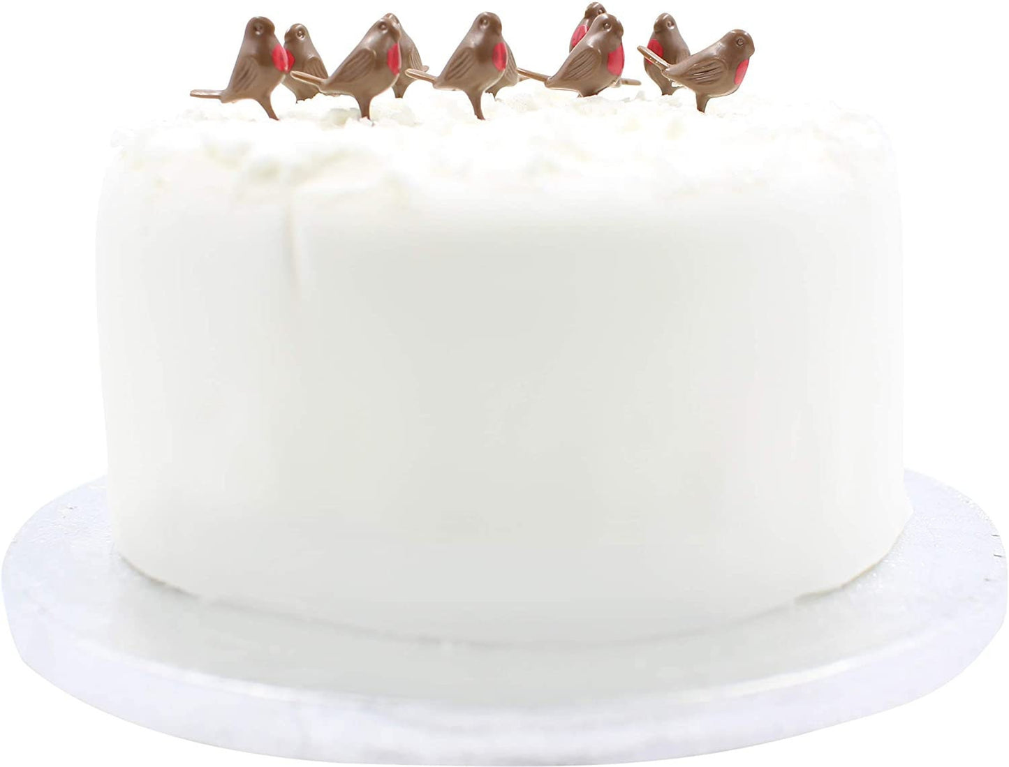 mini robin Christmas Cake Decorations 10 x robins red robin yule log cupcake caketopper