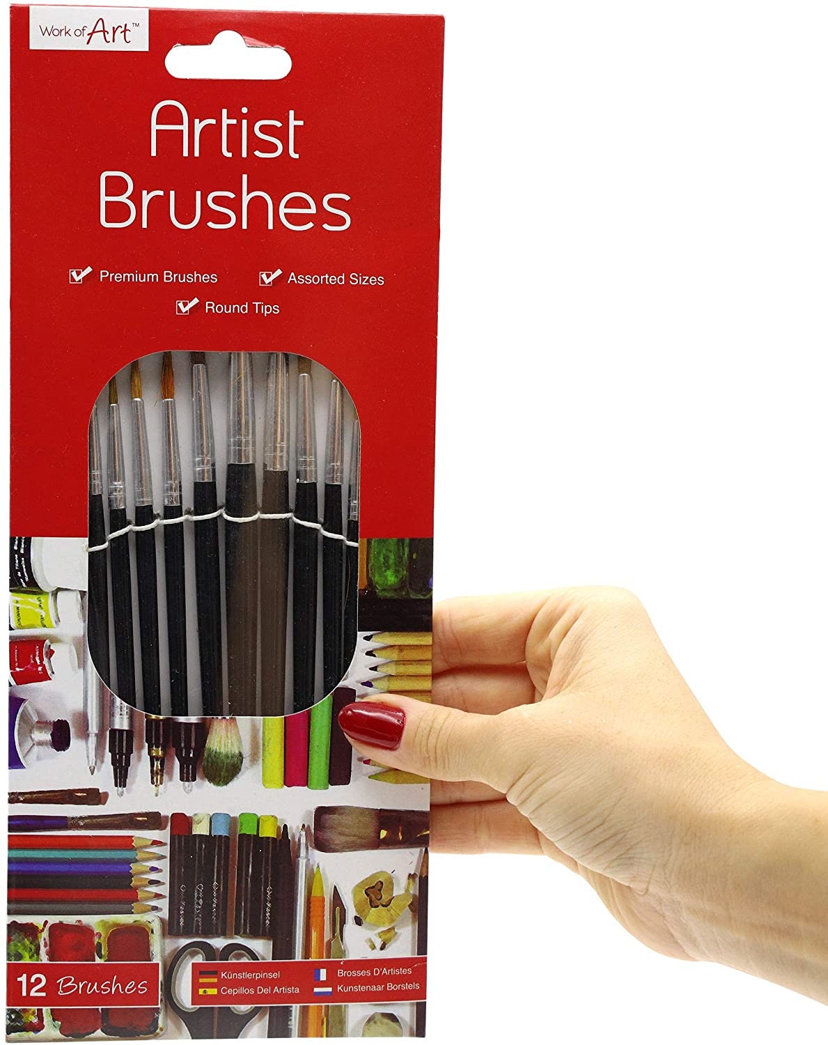 Paint brush for Kids Children & Adult Brushes Craft Brush x 12 Keechi & co.