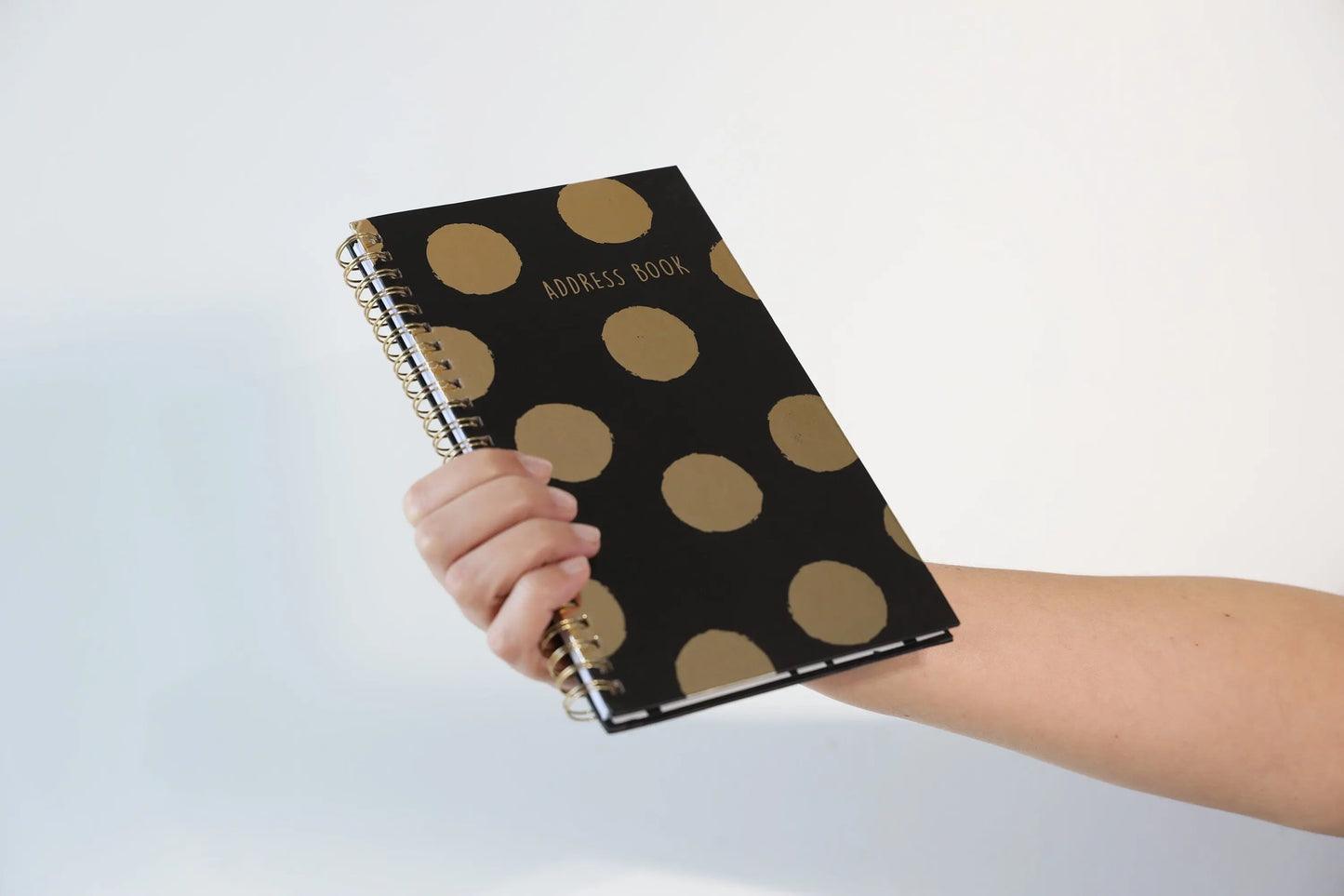 Slim Telephone Address Book A-Z Index Hard Back Spiral Bound Cover Keechi & co.