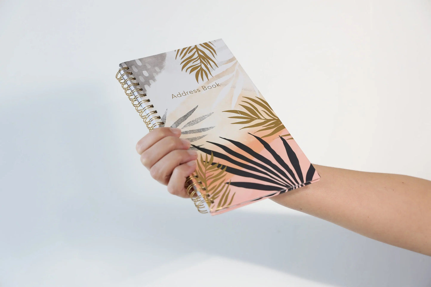 Slim Telephone Address Book A-Z Index Hard Back Spiral Bound Cover Keechi & co.