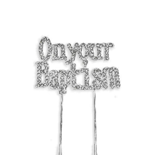 Religious Occasions cake pick topper decoration Diamante sparkly Keechi & co.