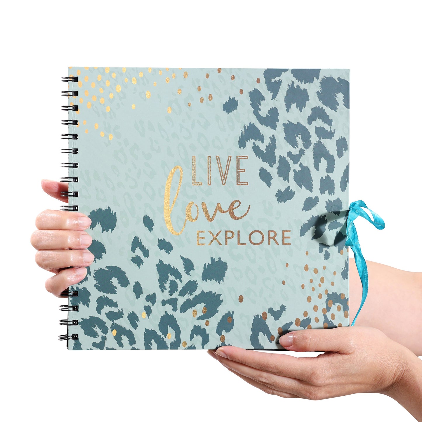 Photo Scrapbook Album: Family Memory Book with Black Paper (25x25cm)