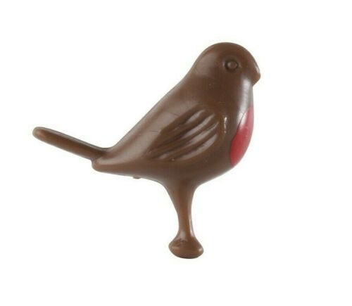 20 Plastic Robin Christmas Cake Decorations (30mm)