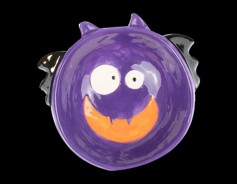 Halloween Candy Bowls: Spooky Stoneware Ghost, Bat, Skull Set Etsy