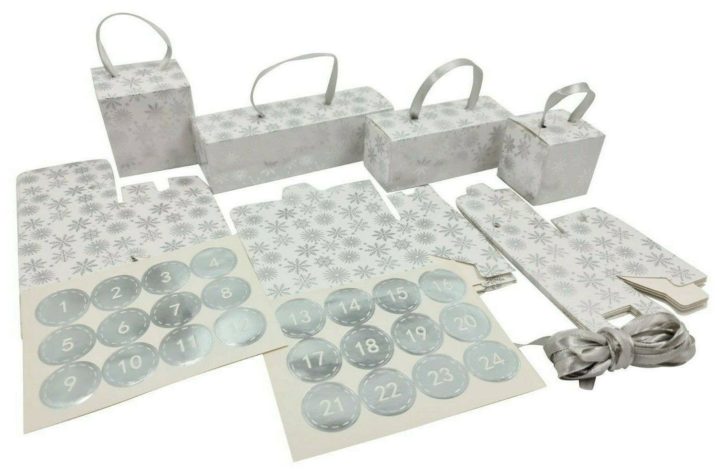 Make & Fill Your Own Advent Calendar Vintage Christmas Tree Decoration WHITE Keechi & co.