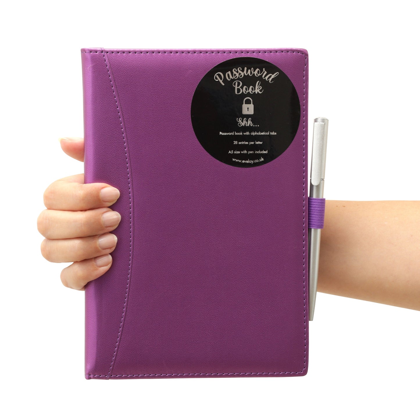 Password Username Book A-Z Index Hard Back A5 Contact Book red navy lime green purple red black With Pen Keechi & co.