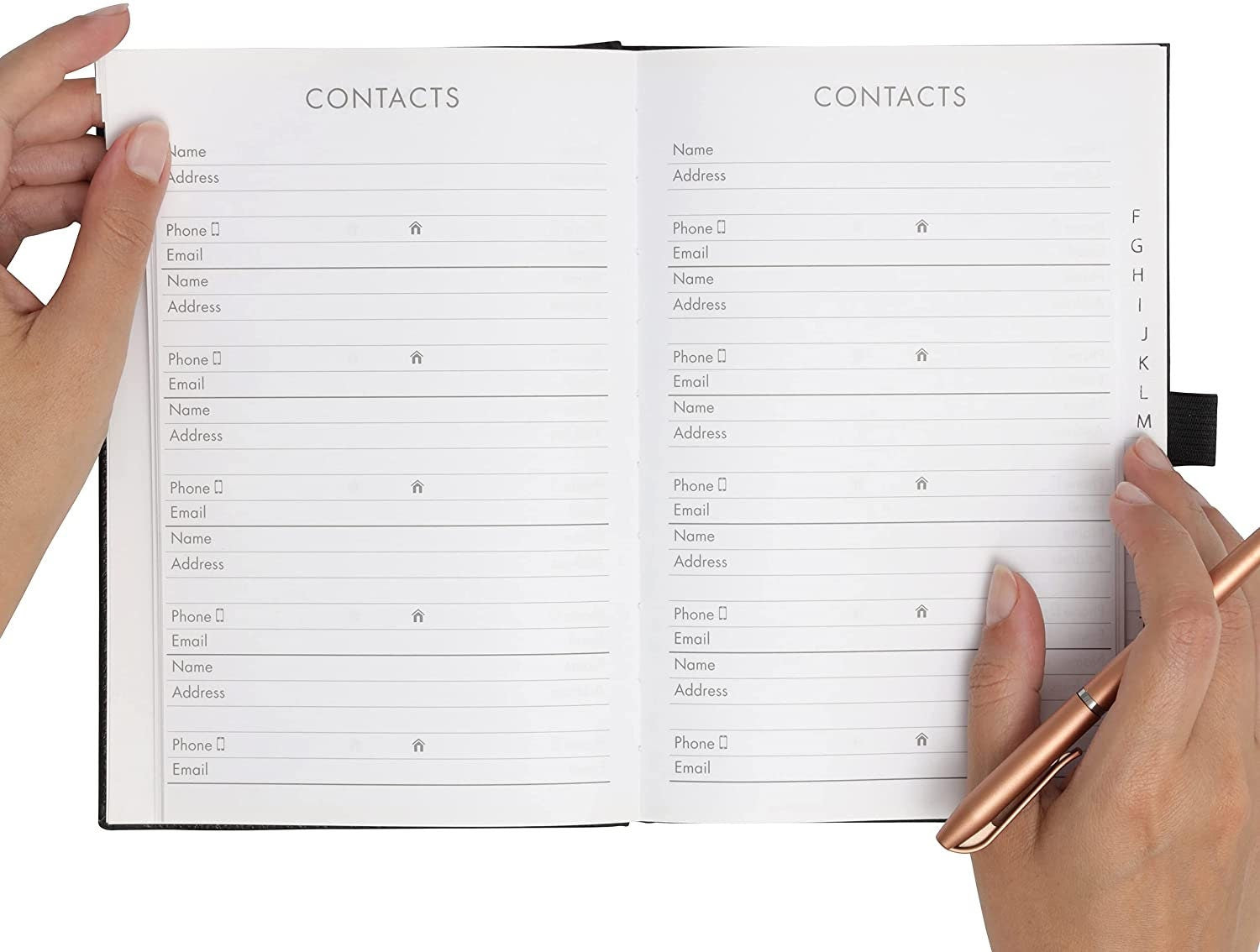 Red A5 Address Book: Vintage Style Birthday Organizer Etsy