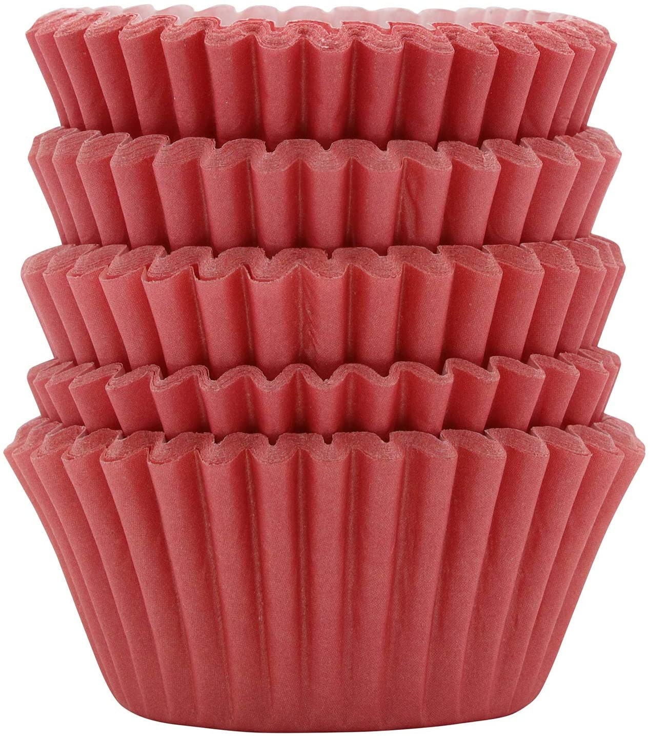 Mini Cupcake Cases: Cerise Baking Cups, Pack of 100
