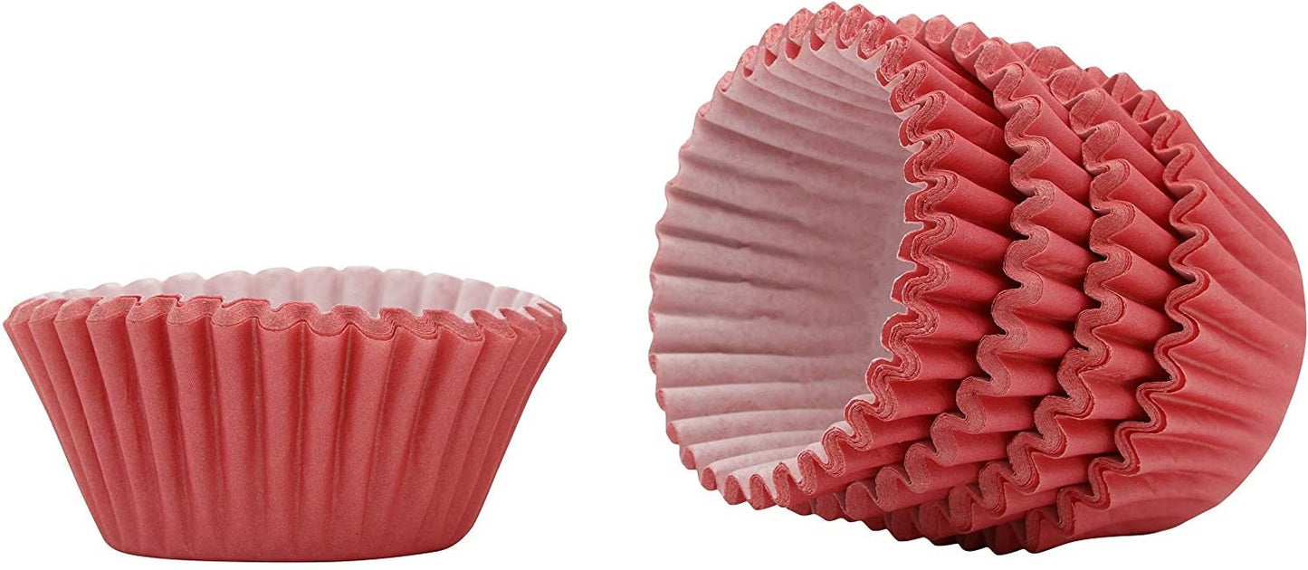 Mini Cupcake Cases: Cerise Baking Cups, Pack of 100