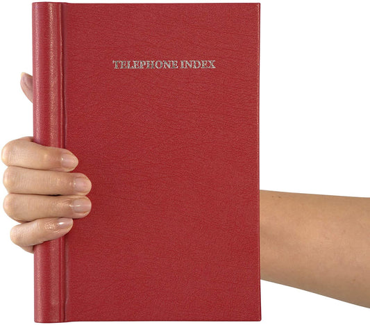 Red Telephone Address Book: A-Z Index, Spiral Design (A5) Etsy