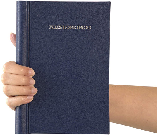 Blue Telephone Address Book: A-Z Index, Spiral Bound A5 Etsy