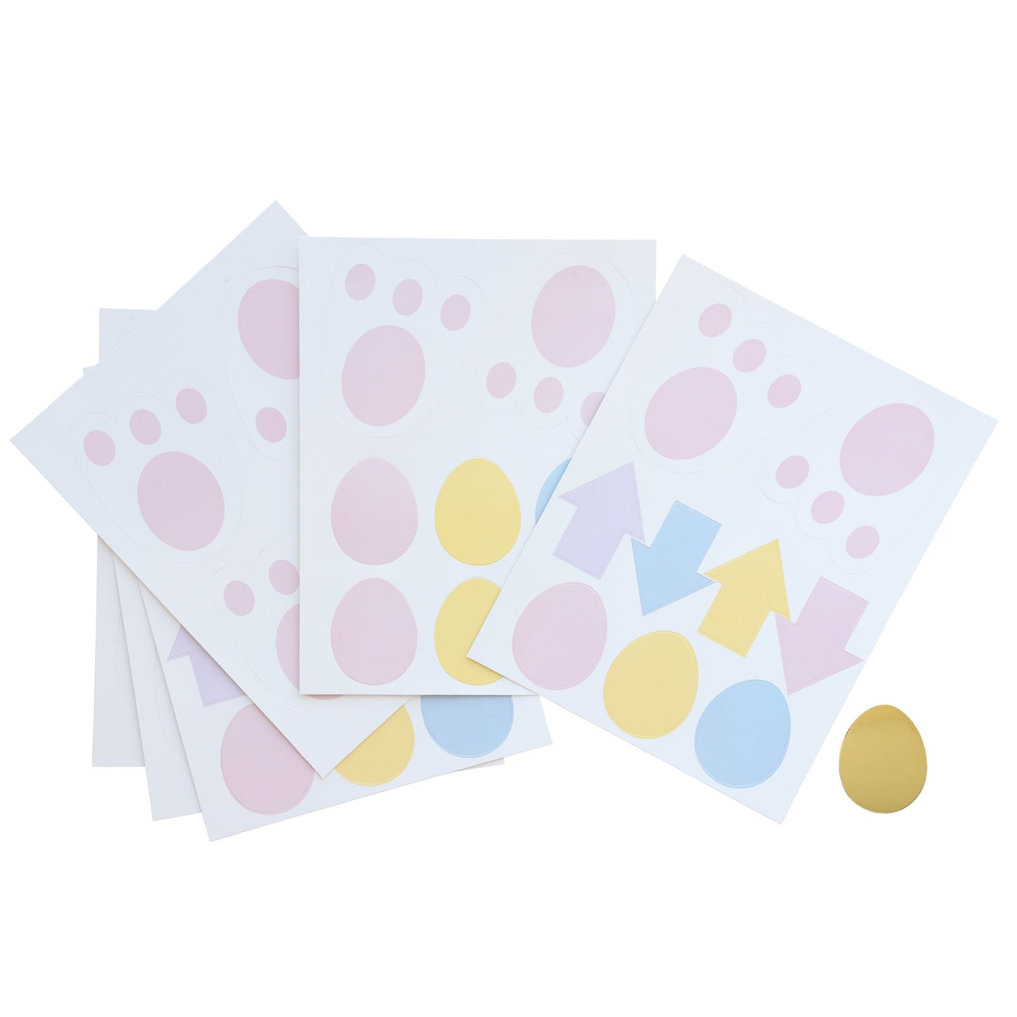 Easter Egg Hunt Trail Kit: Bunny Feet, Arrows, Egg Shapes (39 Pc) Etsy