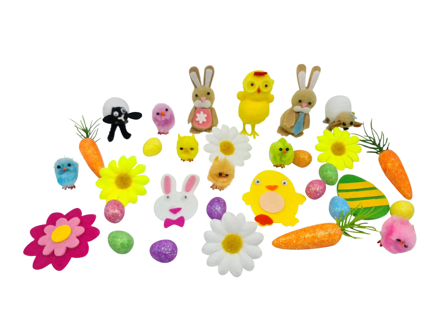 Easter Bonnet Hat Chicks Carrots Bunnies Eggs Sheep Decorations Flowers craft Keechi & co.