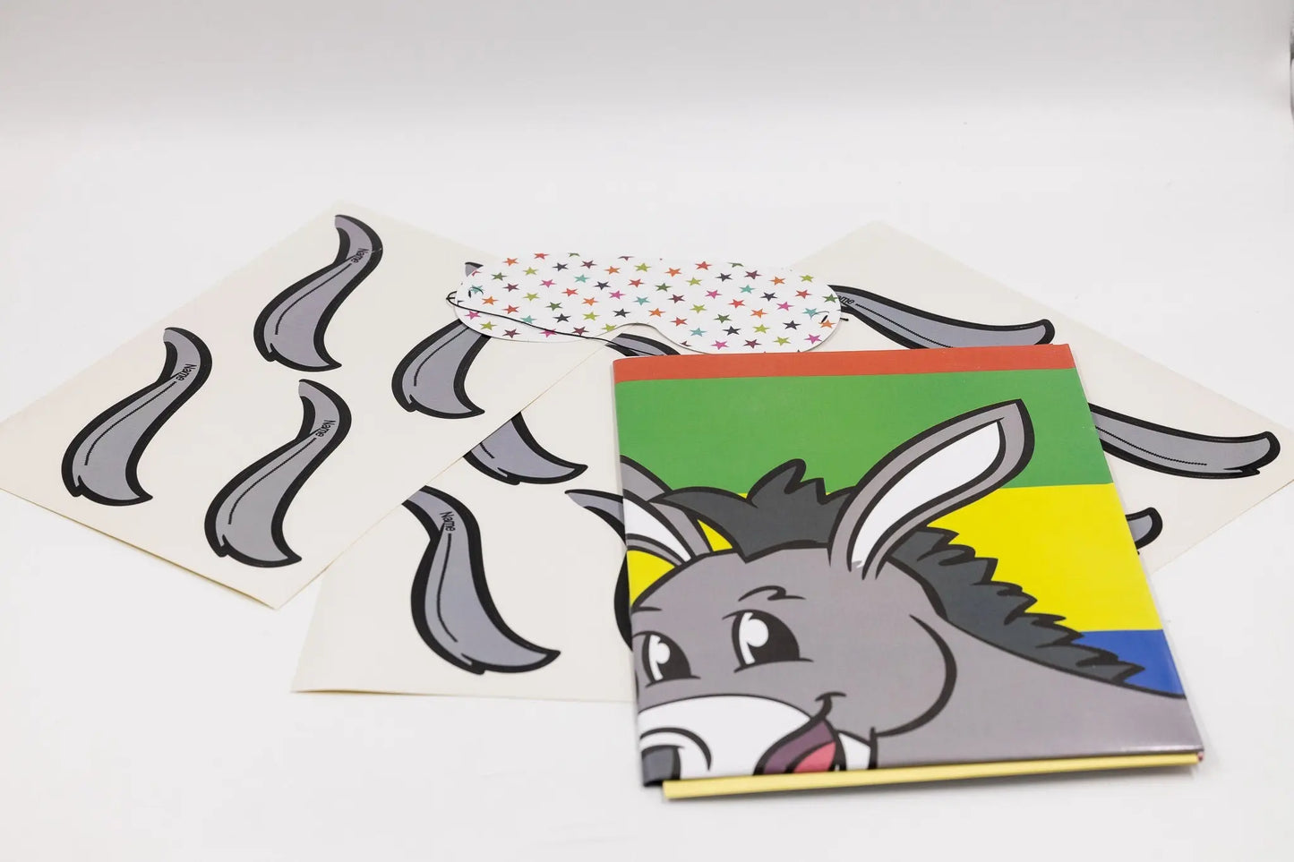 Vintage Large A1 Pin the Tail on the Donkey Party Game for 12-40 Players with Classic Design and Tail Stickers Keechi & co.