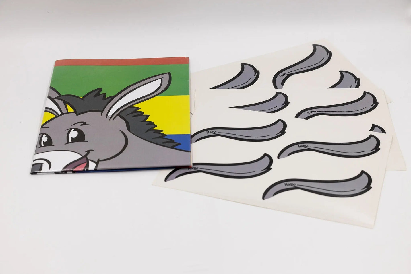 Vintage Large A1 Pin the Tail on the Donkey Party Game for 12-40 Players with Classic Design and Tail Stickers Keechi & co.