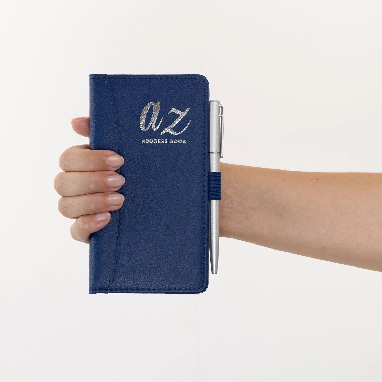 Telephone Address Book A-Z Index Hard Back Cover Slim Address & Pen Keechi & co.
