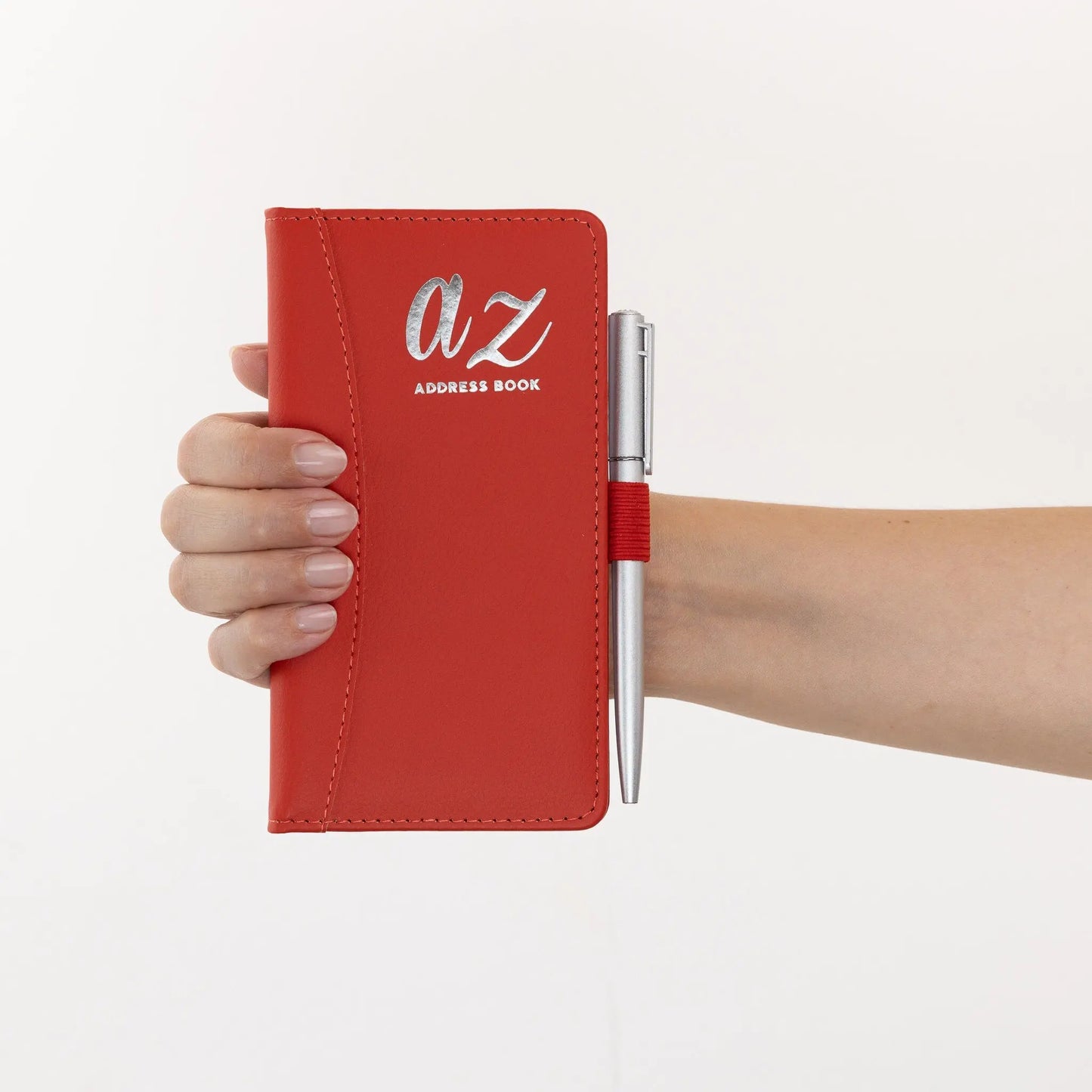 Telephone Address Book A-Z Index Hard Back Cover Slim Address & Pen Keechi & co.
