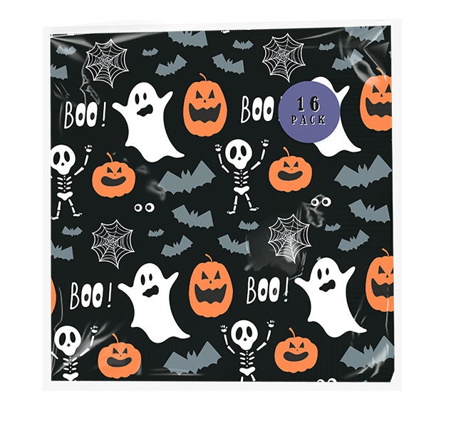 Halloween Partyware Children's Ghost Pumpkin Plates Cups Napkins Table Cover Keechi & co.