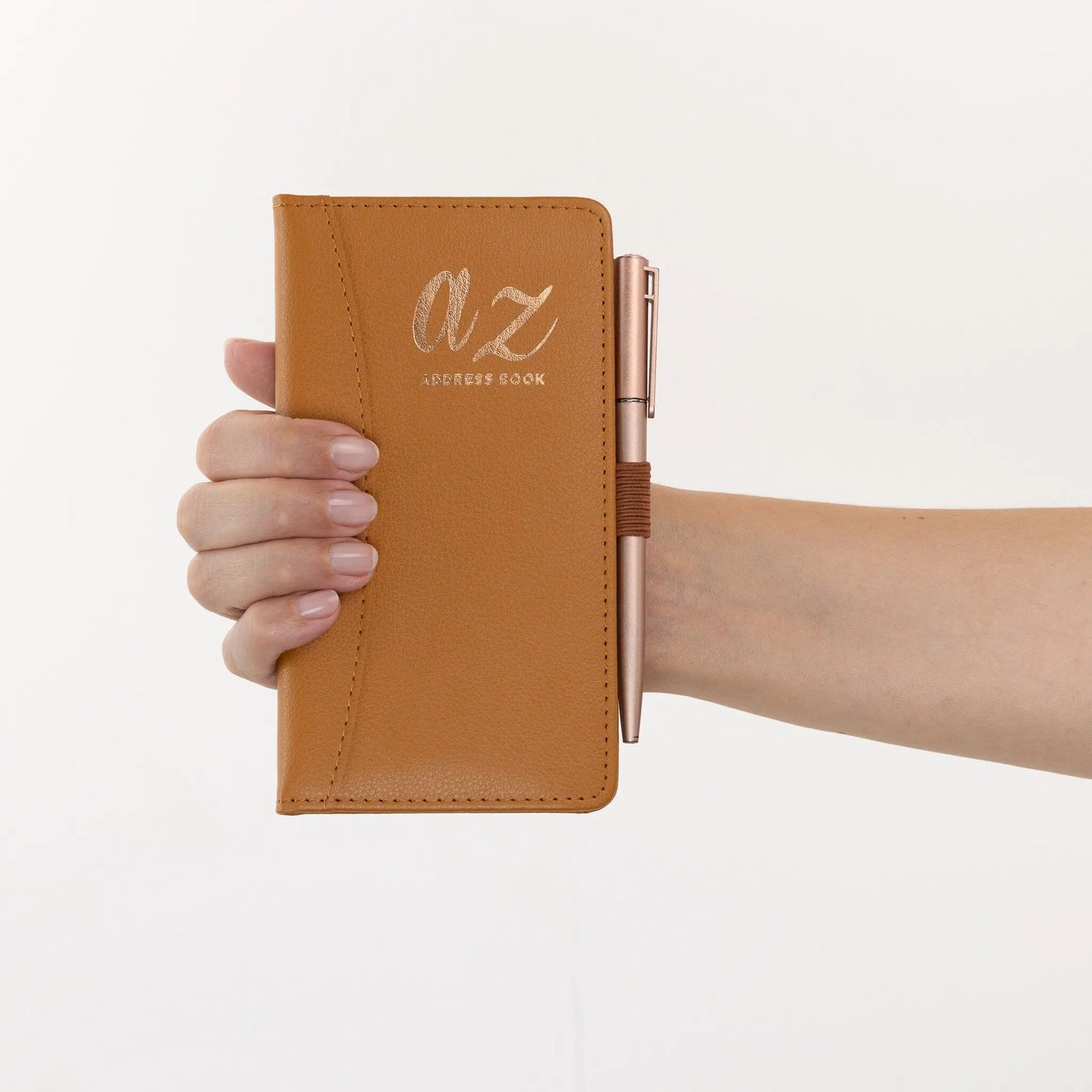 Telephone Address Book A-Z Index Hard Back Cover Slim Address & Pen Keechi & co.