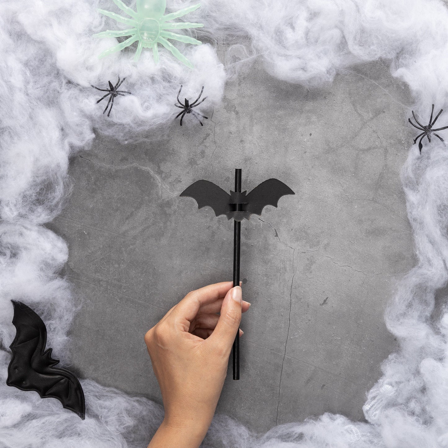 Halloween Bat Paper Straws Party Table Accessory Tableware Supplies 16 x Etsy