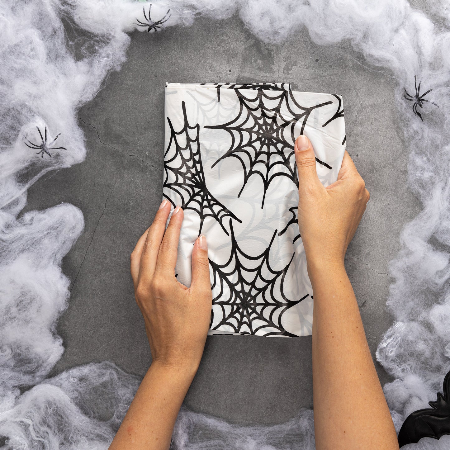 Spooky Halloween Reusable Cobwebs Plastic Table Cover Party Decoration Tableware Etsy