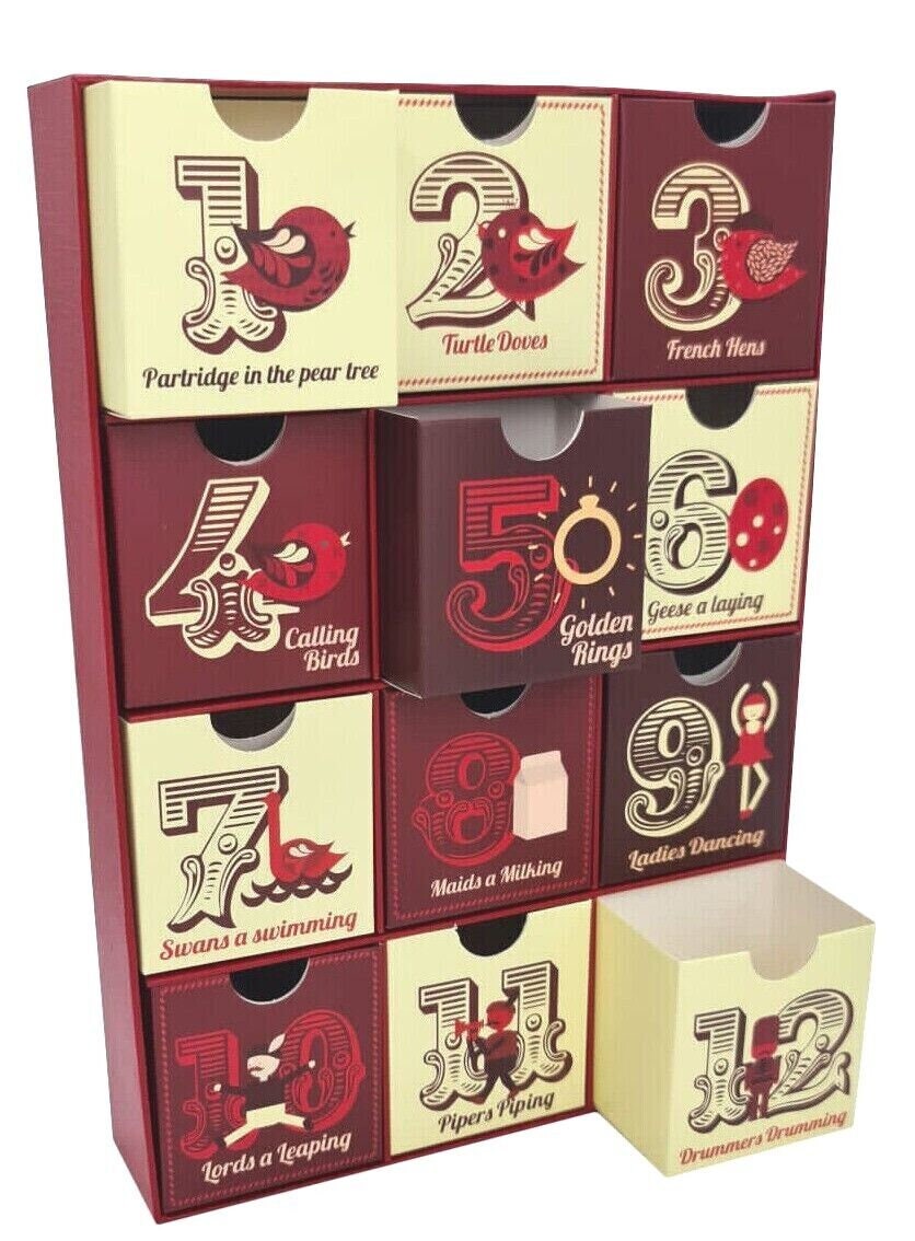 Fill your Own Advent Calendar 1-12 Days 12 Draws Christmas Countdown Gift
