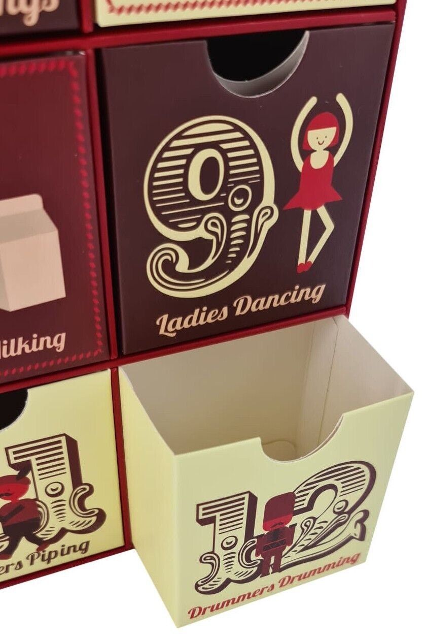 Fill your Own Advent Calendar 1-12 Days 12 Draws Christmas Countdown Gift