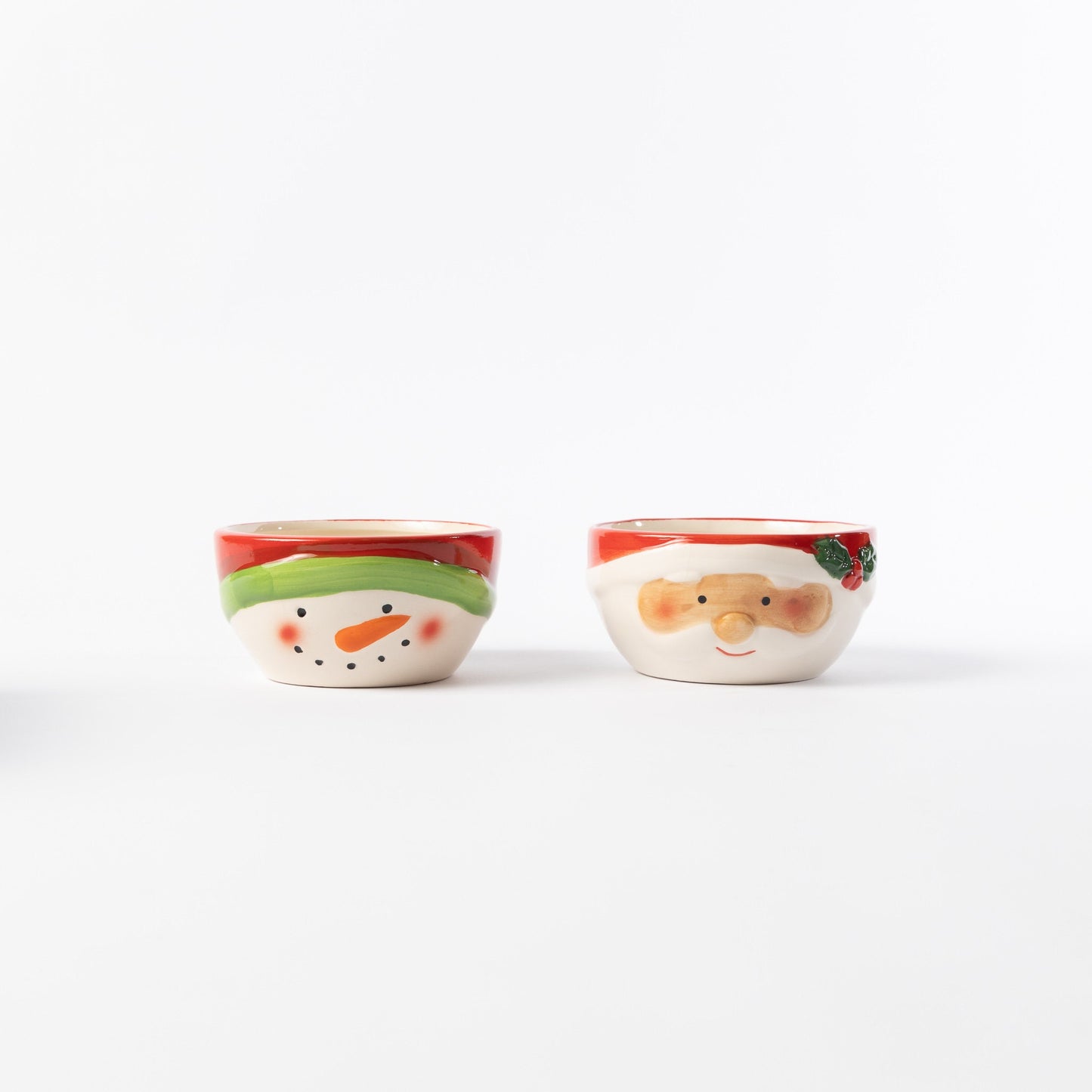 Santa & Snowman Ceramic Mug and Bowl Set Christmas Kitchen Tableware Food Drink