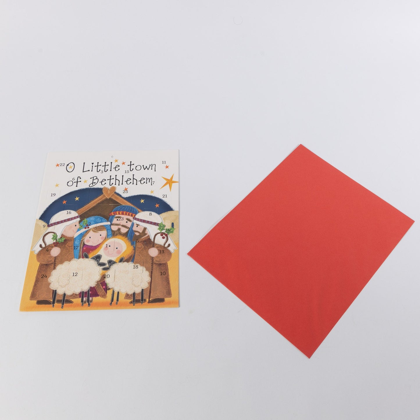 Traditional Nativity Christmas Advent Calendar Countdown Children Gift Envelope