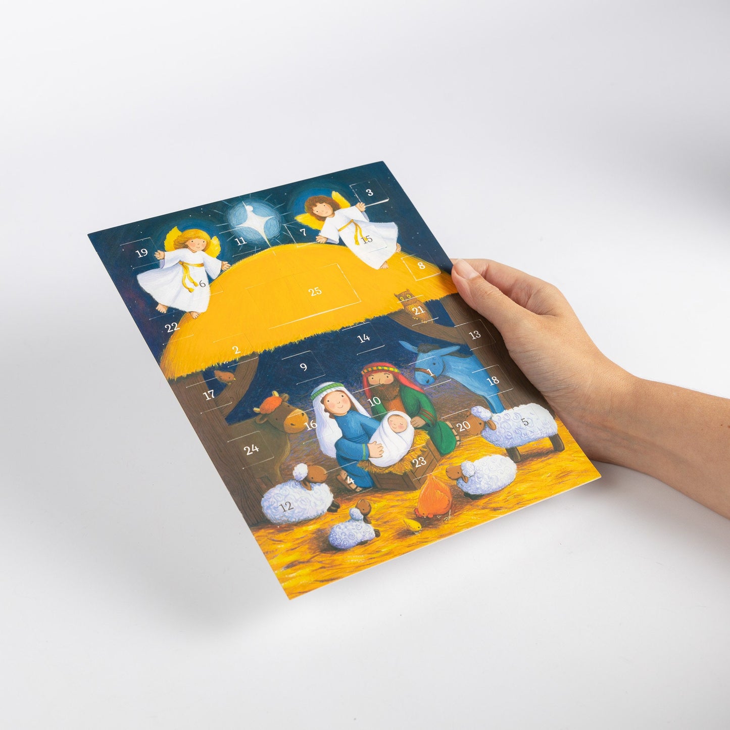 Advent Calendar Traditional Nativity Christmas Countdown Children Gift Envelope