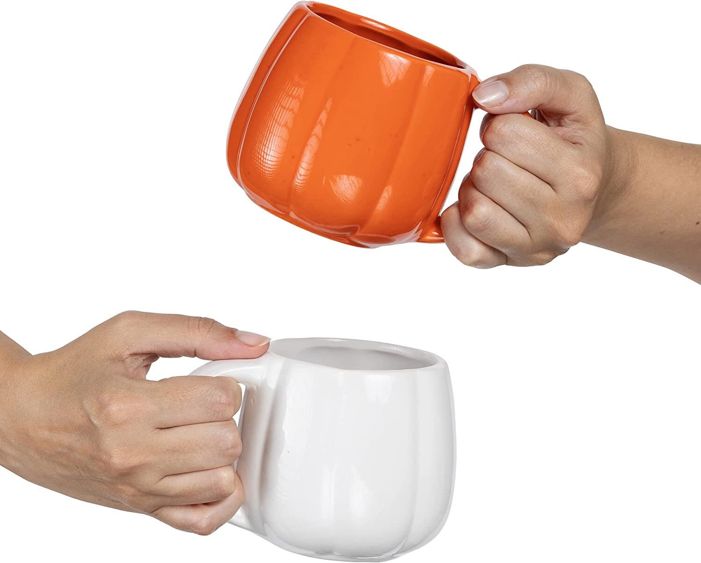 4 X Pumpkin Ceramic Mug Cup Halloween Kitchen Accessory Tableware Food Drinks Keechi & co.