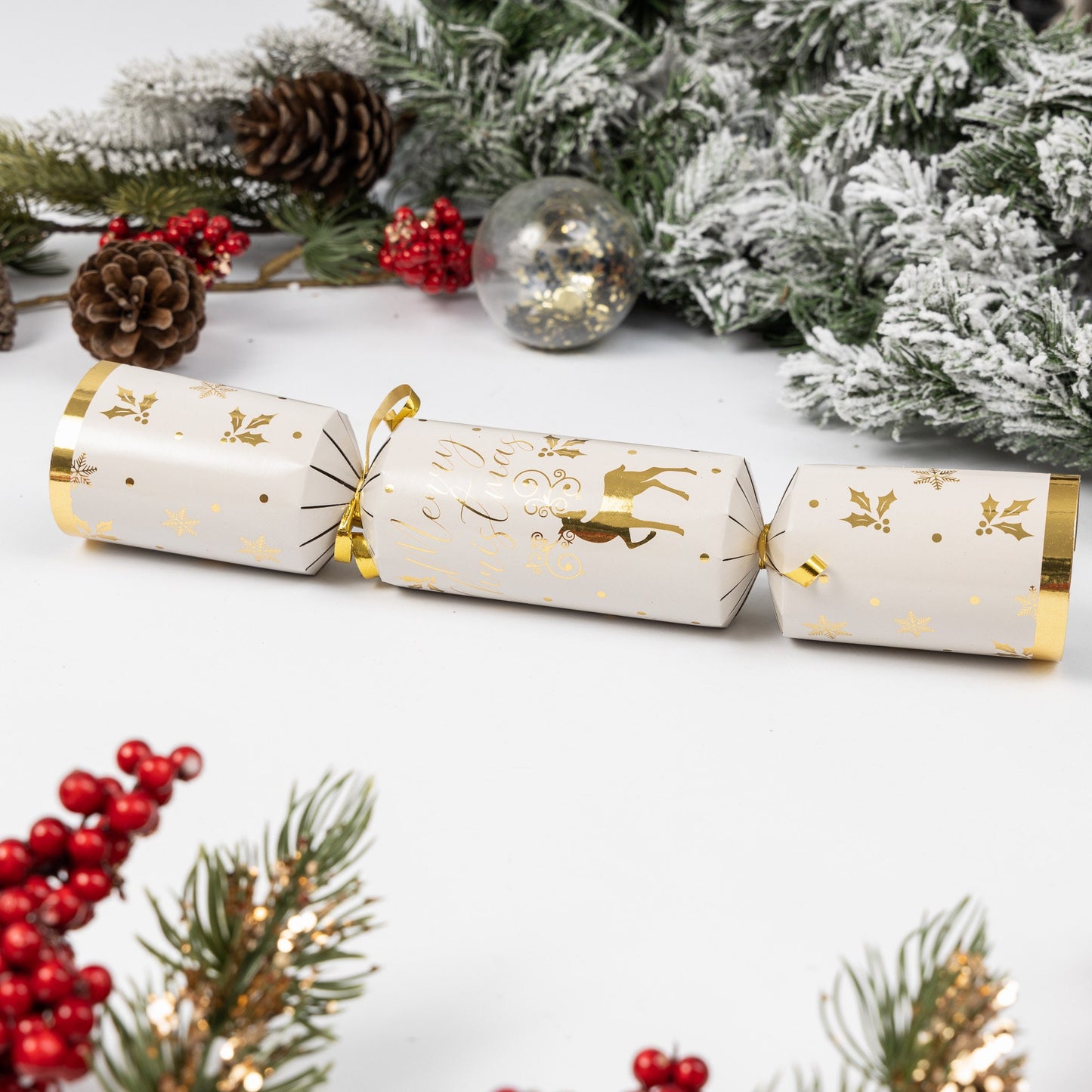 12 Make Your Own Christmas Cracker kit Crackers Hats Snaps gold deer Etsy