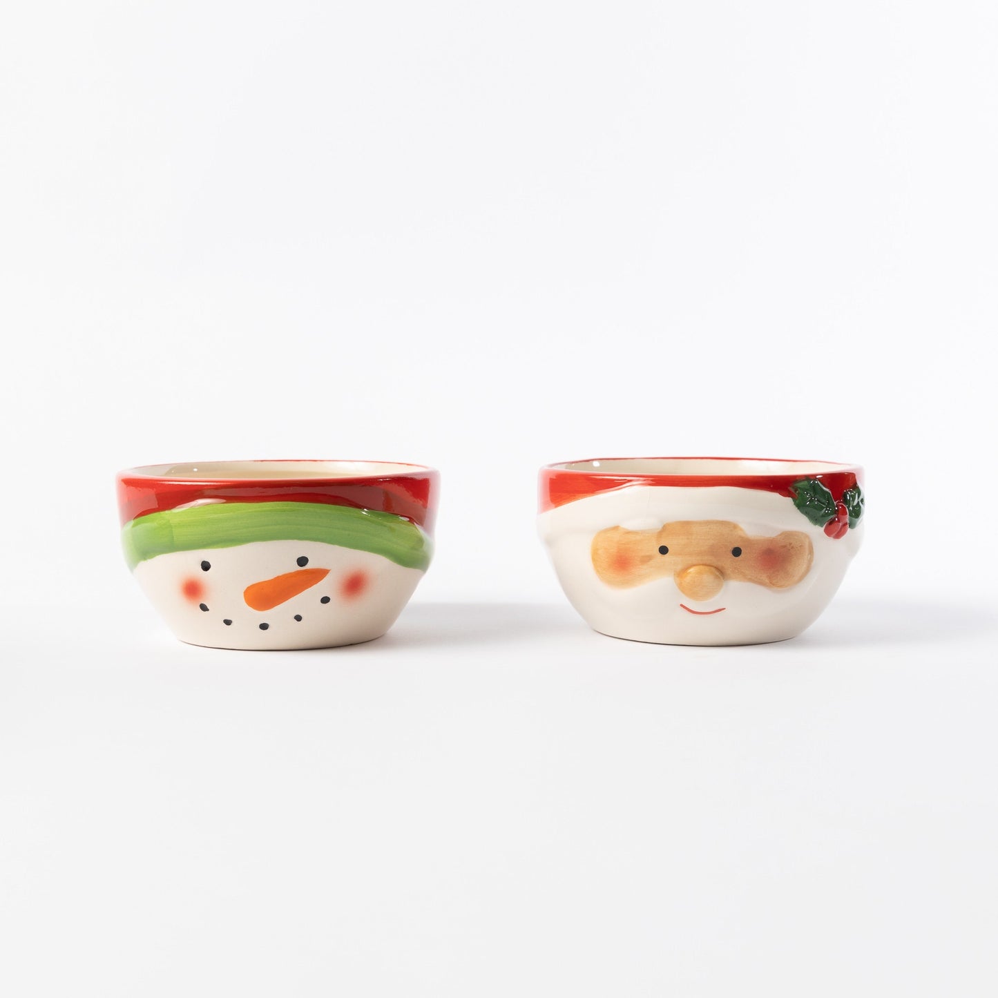 Santa & Snowman Ceramic Mug and Bowl Set Christmas Kitchen Tableware Food Drink