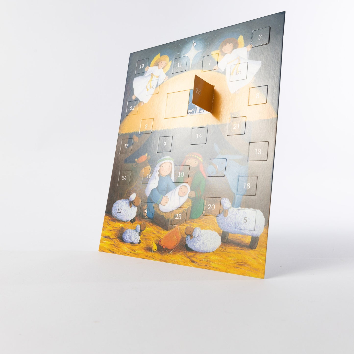Advent Calendar Traditional Nativity Christmas Countdown Children Gift Envelope