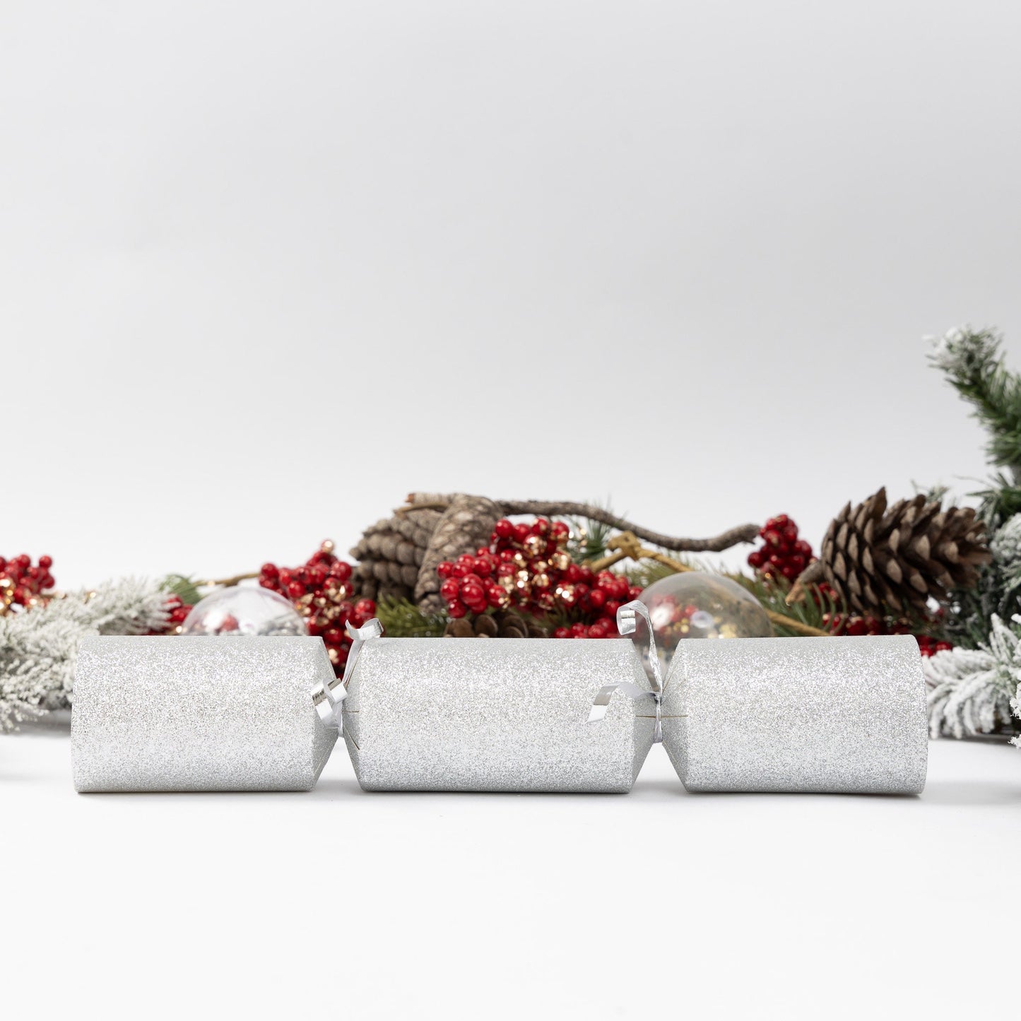 Make Your Own Christmas Cracker kit Crackers Hats Snaps Silver GLITTER Etsy