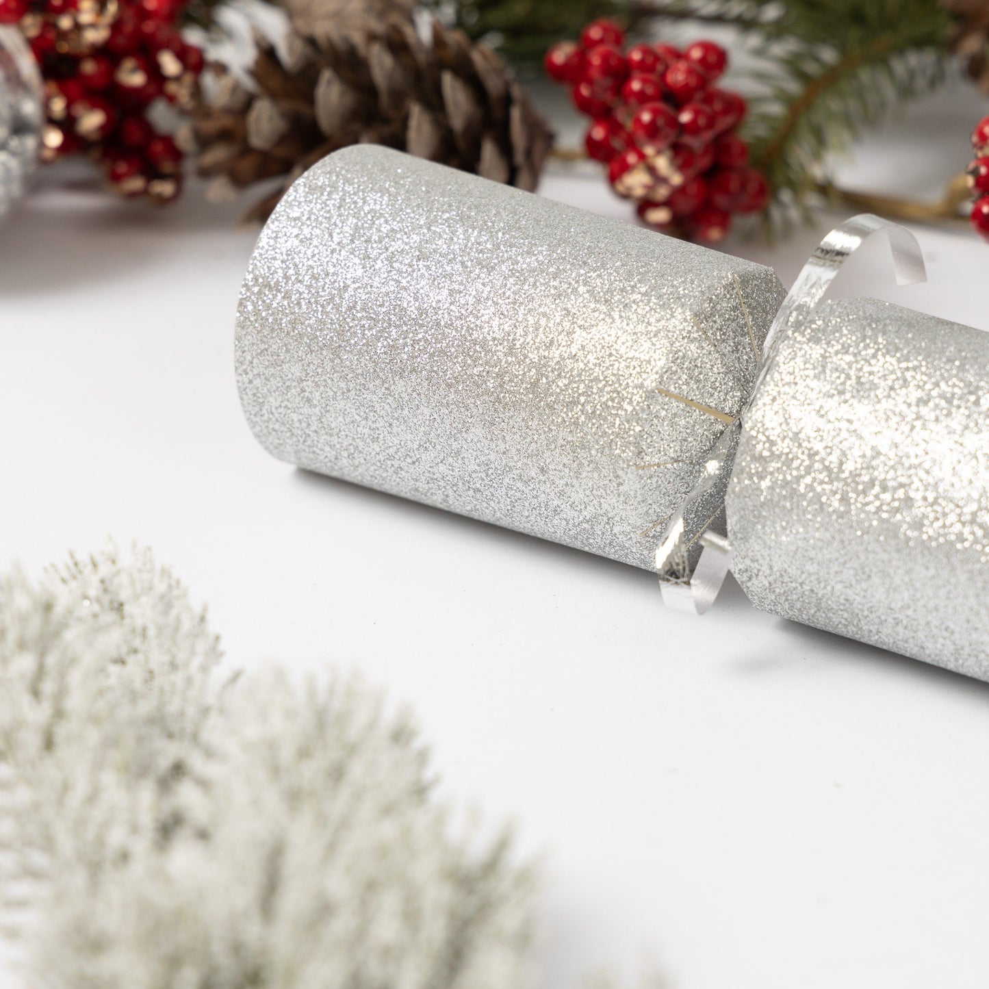 Make Your Own Christmas Cracker kit Crackers Hats Snaps Silver GLITTER Etsy