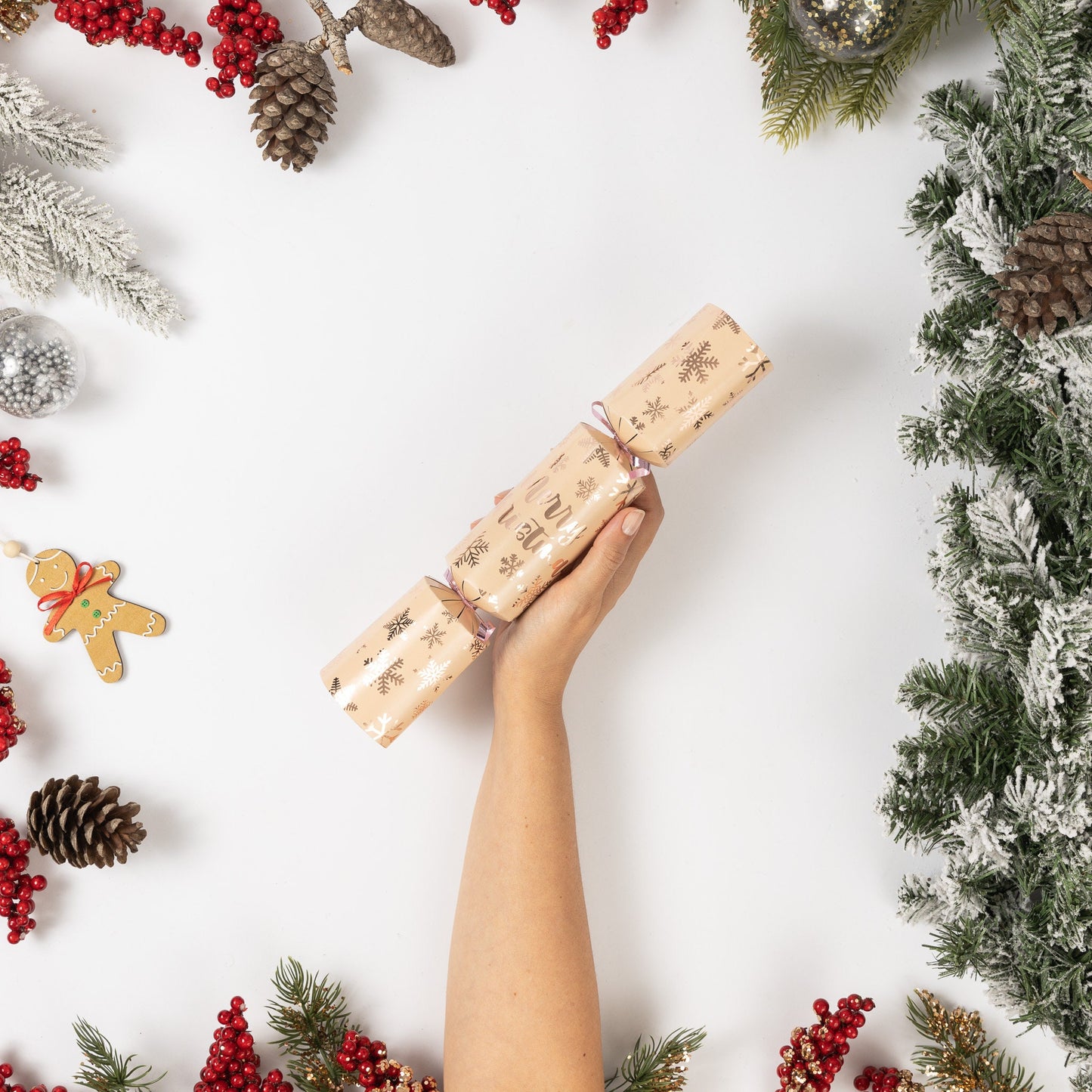 Make Your Own Christmas Cracker kit Crackers Hats Snaps Rose gold Etsy