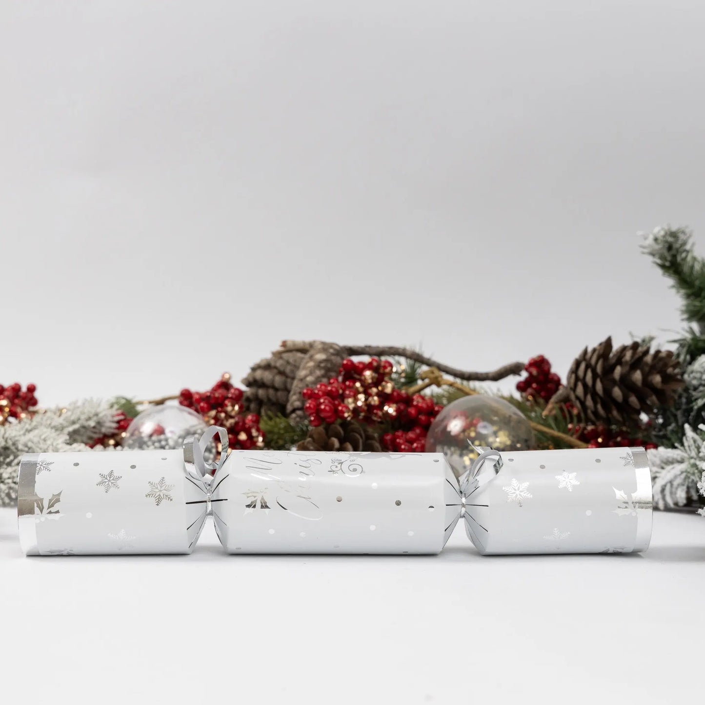 12 Make Your Own Christmas Cracker kit Crackers Hats Snaps silver deer Keechi & co.