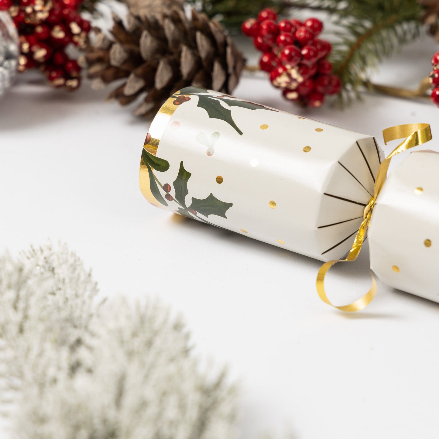 Make Your Own Christmas Cracker kit Crackers Hats Snaps Gold Holly Etsy