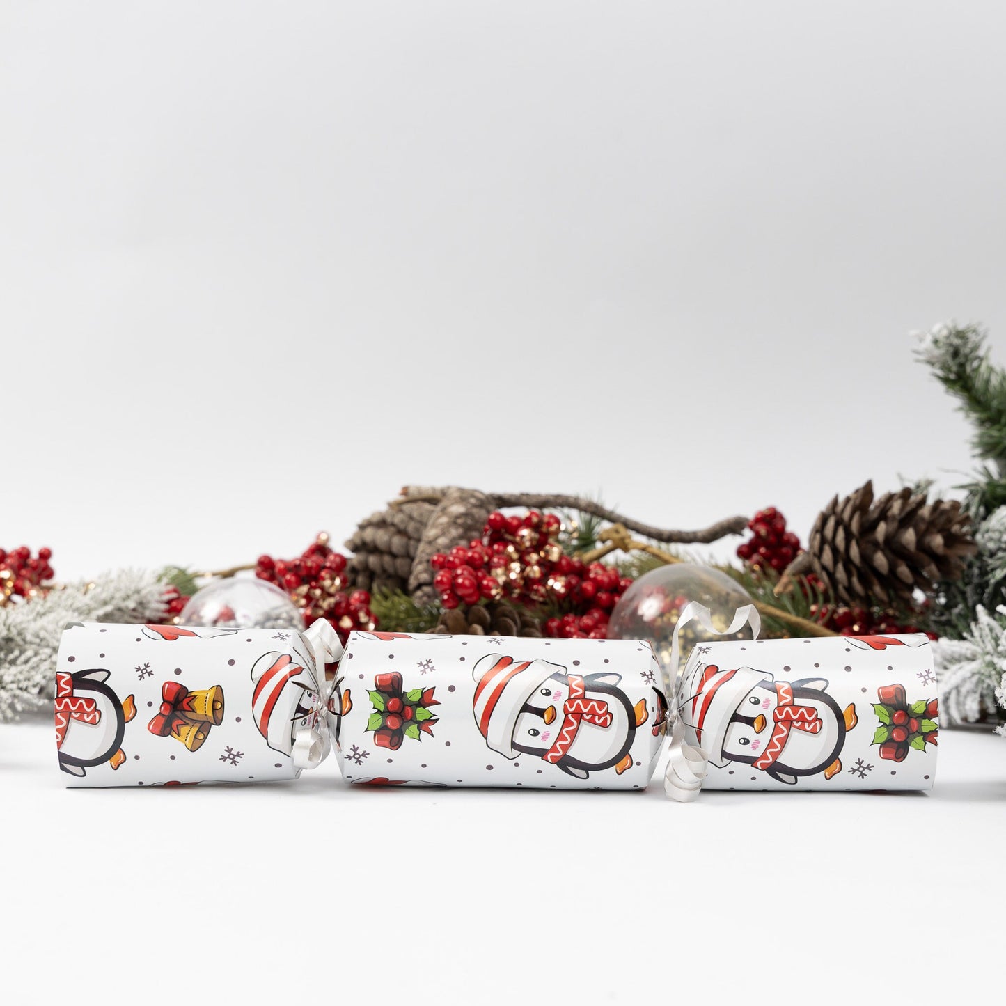 Make Your Own Christmas Cracker kit Crackers Hats Snaps penguin Keechi & co.